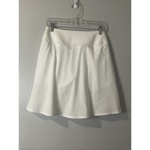 PUMA PWRSHAPE Solid Skirt Small Long White NEW Skort Performance Athletic Golf - Picture 4 of 13